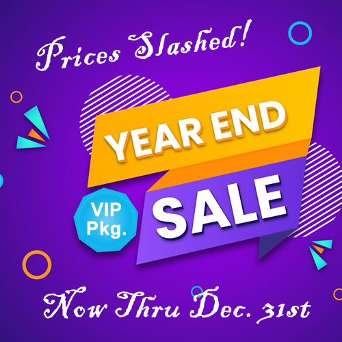 2023 Year End Sale VIP Packages